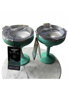 ORCA Rita Insulated Metal Margarita Tumbler Seafoam 13oz Double Stainless Steel